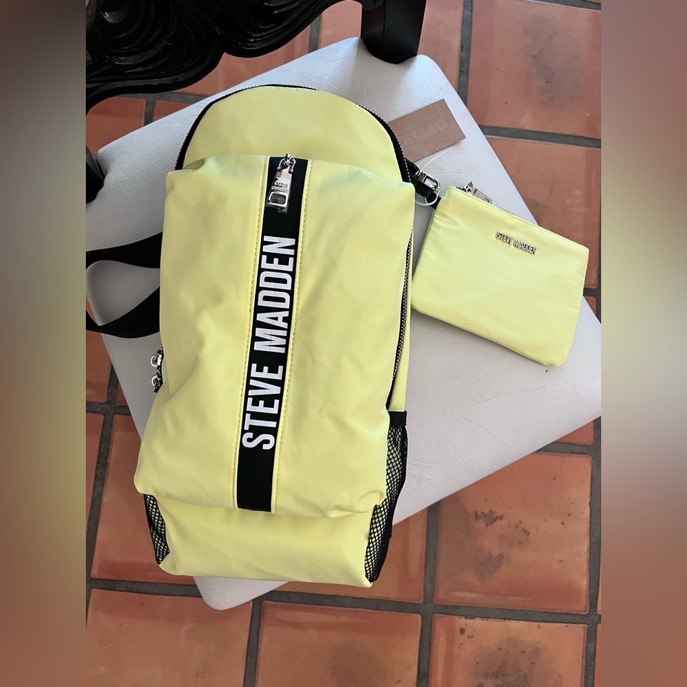 Steve Madden sling backpack, one strap bag